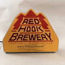 Vintage 1995 Redhook Ale Brewery IPO Stock Commemorative E-Glas Light Sign Bar picture