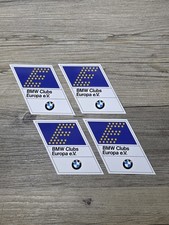Vtg BMW Club Europa e.V. Germany Sticker Rare German 80s Rare Europe Decal Lot picture
