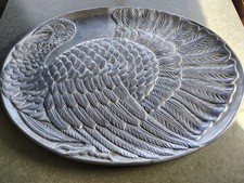 Vandor Imports Aluminum Thanksgivings Turkey Serving Tray Platter 21