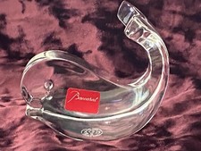 BACCARAT ~ Signed Small Clear Crystal WHALE Figurine 2.75