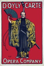 🎠D'Oyly Carte Opera Company Vintage Poster - 24x36 picture