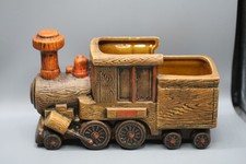 Vintage Locomotive Train Engine Planter  D1 picture