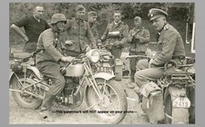 German Motorcycle Troops PHOTO Wehrmacht Soldiers World War 2, WW2 picture