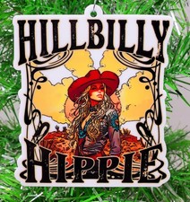 Hill Billy Cowgirl Christmas Ornament picture