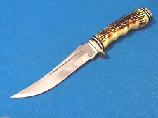 Upswept Hunter 210914 Imitation Stag fixed blade knife 9 1/4
