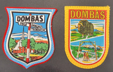 2 Vintage Dombås Norway  Felt Embroidered Travel Patches picture