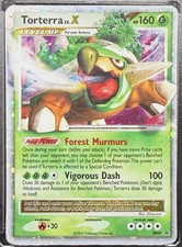 2007 Pokemon Torterra LV.X DP09 Diamond & Pearl Black Star Promo Holo MP picture