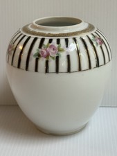 ANTQ 1911 NIPPON BY MORIMURA BROTHERS HAND-PAINTED FLORAL PORCELAIN VASE READ picture