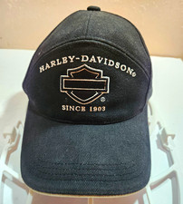 Harley-Davidson Since 1903 Black Cotton Baseball Cap Golden Valley Los Banos CA picture