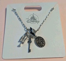 New Disney Parks Haunted Mansion Necklace Bat Key Candles picture