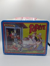 Vintage Popeye Tin Lunchbox 1999  Sealed - The Truant Officer Candy Inside picture