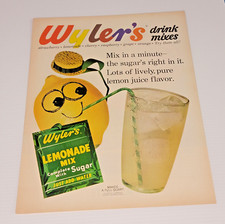 Original 1962 Wyler's Lemonade Mix 11x14 print ad b picture