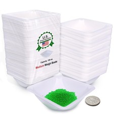 125 Pack Medium Weigh Boats 100ml 3 Oz picture