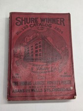 Original Vintage 1934 #123 Shure Winner Catalog Book Chicago Illinois Mail Order picture