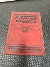 Vintage 1938 Starrett Fine Mechanical Tools Catalog #26 in Good Condition picture