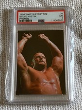 1998 WWF Superstarz STEVE AUSTIN Promo #1 NM PSA Graded 7 picture