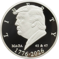 EL15-15 President Donald Trump Liberty 1776 - 2026 250th Anniversary Mirror Fini picture