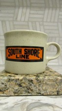 Vtg '87 South Shore Line Railroad Safety Award Train Crockery England Coffee Mug picture