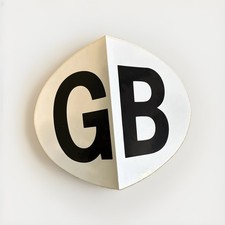 GB Car Oval Sticker Badge Great Britain Vehicle Identifier Travel picture