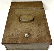 Vintage Unimart Fire-Proof Security Strong Box Safe w/ Key HEAVY West Germany picture