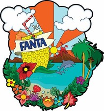 FANTA SOFT DRINK VOLCANO DOLPHINS 20