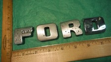 AZ86 Ford Grill Header Letter Emblems Vintage 1948-52 #7C8311 FORD F-1 PICKUP picture