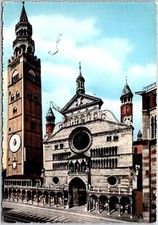 Cremona The Cathedral And Torrazzo Lombardy Italy Catholic Cathedral Postcard picture