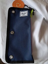 Herschel Supply Co. Repur Pencil Pens Case Multi Navy Purple Green NWT NEW picture