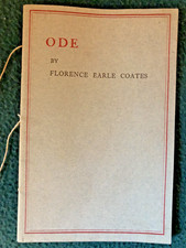 POETRY Florence Earle Coates MEMORIAL ODE to America Independence Hall 1898 RARE picture