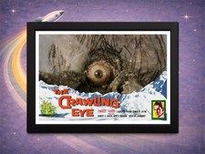 Framed The Crawling Eye 1958 Lobby Card Style Print Giant Eye Scene picture