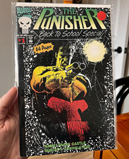 The Punisher Back to School Special #1 RED STICKER ON BAG picture