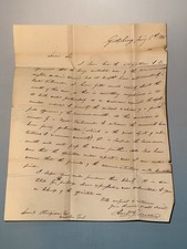 1835 Gettysburg PA Letter Signed Andrew G. Miller to Auditor General picture