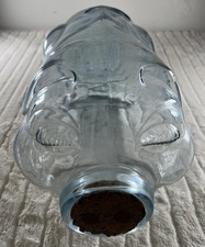Libbey Clear Glass Pig Went To Market 5 Gallon Jar Piggy Bank 20” Large Size picture