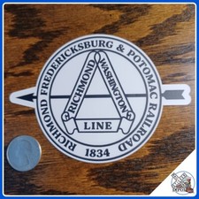 Richmond Fredericksburg & Potomac Railroad laminated die-cut vinyl sticker picture