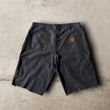 Carhartt x Exclusive Rental Car Heart 383 Painter Shorts W36 Cut Off Paint Used picture