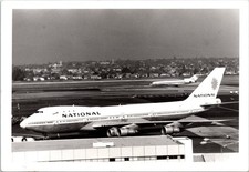 2 Real Photo Picture Airport Western National Airlines Boeing 747 Takeoff picture