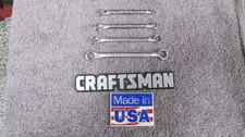 4 Piece Vintage Sears Craftsman -V- 9 4379 SAE Midget Box End Wrench Set USA picture