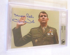 USMC Lt Col. Oliver North signed autographed 5x7 photo Beckett BAS Marines picture