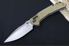 Zero Tolerance 0203GRM390 Manual Folder - M390 / Green Canvas Micarta Handle picture