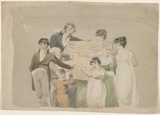 Philadelphia John Rubens Smith Family Group 1810s Artist Children Drawing picture