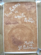 Vintage Poster Anita Tullio 1974 Saint Paul De Vence picture
