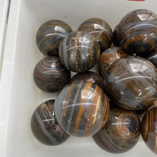 1pc Randomized delivery Wholesale Iron Tiger Eye Stone Ball QuartzCrystal Sphere picture