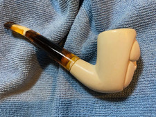 HAND CARVED MEERSCHAUM PIPE picture