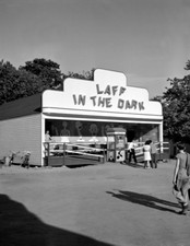 1942 Laff in the Dark Southington, CT Vintage Photograph 8.5