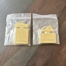 Dolce & Gabbana The One Gold Tone Metal Keychain Key Ring Advertising Lot 2 picture
