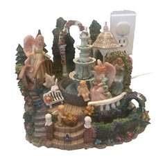 Vintage Of 1943/ Deco/Victorian Lakeside Garden Scene - Revolving & Musical picture