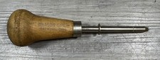Unason Brad Pusher Driver Wood Handle Made in USA Fremont Ohio Vintage Tool picture