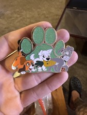 VHTF Paws And Claws Fantasy Pin Paw print Bolt, Tramp, Copper LE 50 picture