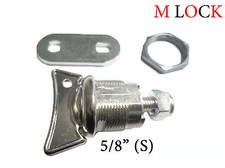 LOT OF 5  keyless thumb turn lock shipping coin-op cabinets Pinball lock 5/8