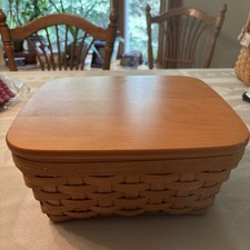 Longaberger Small Storage Solutions Basket, Protector & Lid picture